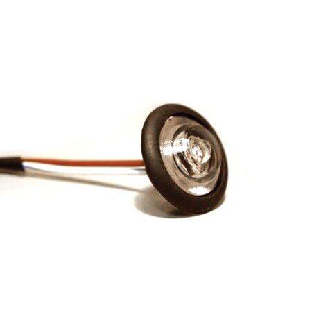 Innovative Lighting Innovative Lighting 011-5530-7 LED Shortie Livewell/Bulkhead Light w Black Grommet-1 in. Round White 011-5530-7